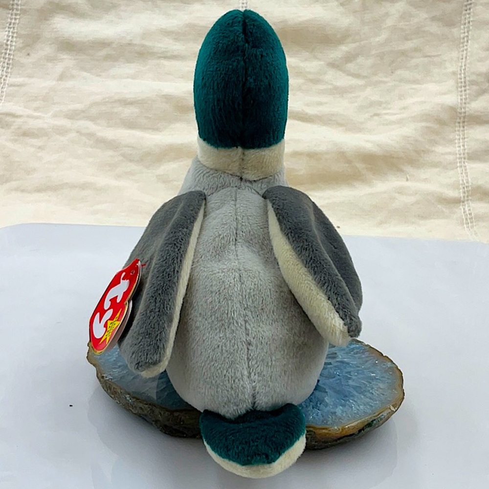 Retired 1997 “Jake” The Drake Duck Beanie Baby. Tush Tag Error:1998 Born 1997 - Picture 3 of 8
